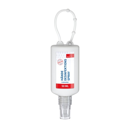 Hände-Desinfektionsspray (DIN EN 1500). 50 ml Bumper frost, Body Label (R-PET)