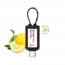 Handreinigungsgel. 50 ml Bumper (schwarz), Body Label (R-PET)