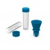 Tube gargle test. 15ml, transparent/light blue