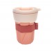 Foldable reusable cup MuC My useful Cup® from up2u. 0.35 l, apricot/white