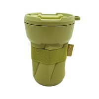 Foldable reusable cup MuC My useful Cup® from up2u. 0.35 l, green