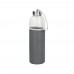 Glass bottle with cover 