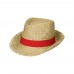 Summer hat “Cuba”, natural/red