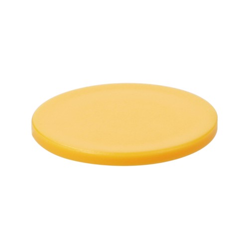 Shopping cart chip without hole, standard-yellow