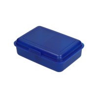 Storage Box „School Box“ medium with separator, trend-blue PP