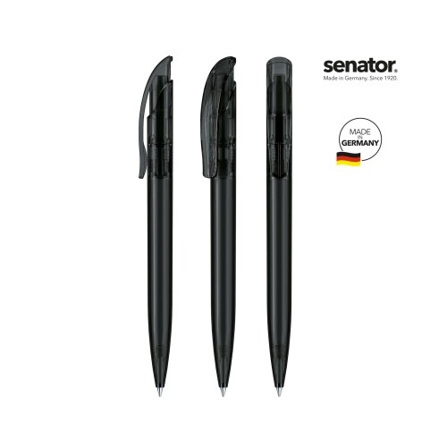 senator Challenger Clear  Druckkugelschreiber, zwart