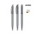 senator Challenger Clear  Druckkugelschreiber, grijs Cool Grey 9