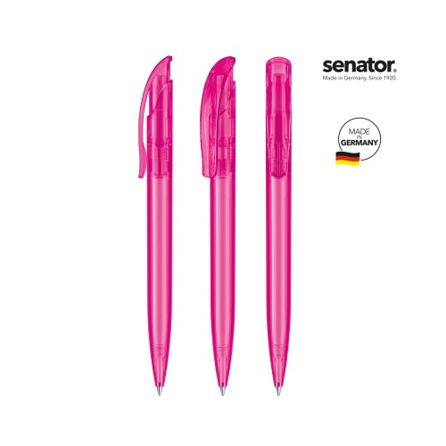 senator Challenger Clear  Druckkugelschreiber, pink rhodamine red