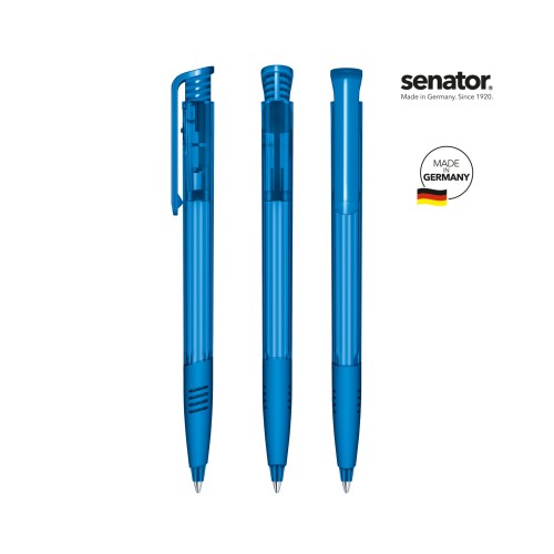 senator Super Hit Clear SG  Druckkugelschreiber, blue 2935