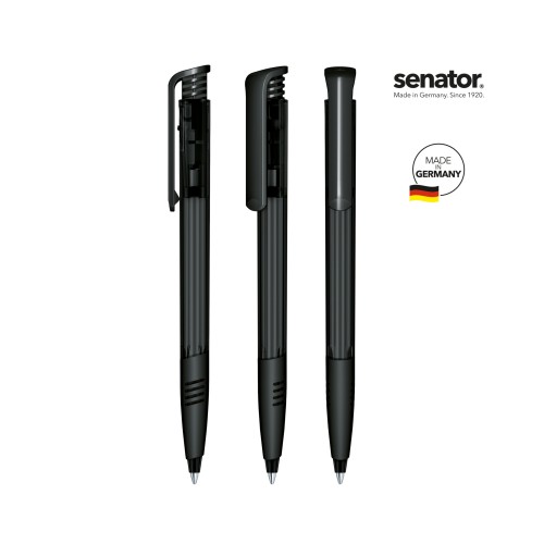 senator Super Hit Clear SG  Druckkugelschreiber, black