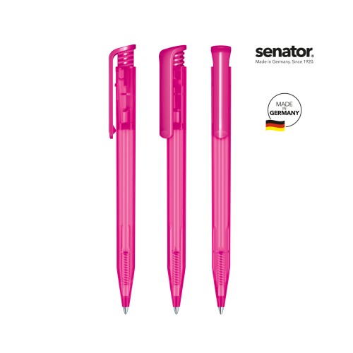 senator Super Hit Frosted Druckkugelschreiber, roze rhodamine rood senator Super Hit Frosted Druckkugelschreiber, roze rhodamine rood