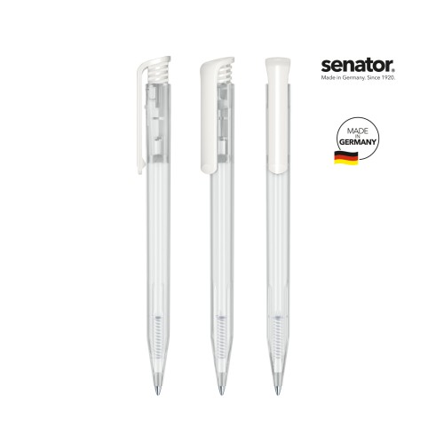 senator Super Hit Frosted  Druckkugelschreiber, wit