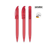 senator Challenger Frosted  Druckkugelschreiber, red 201