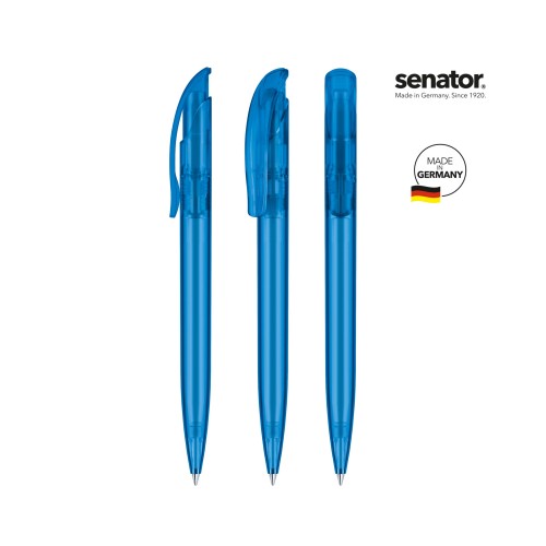senator Challenger Frosted  Druckkugelschreiber, blue 2935