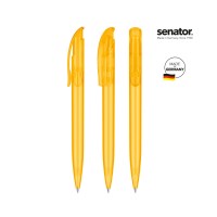 senator Challenger Frosted  Druckkugelschreiber, yellow 7408