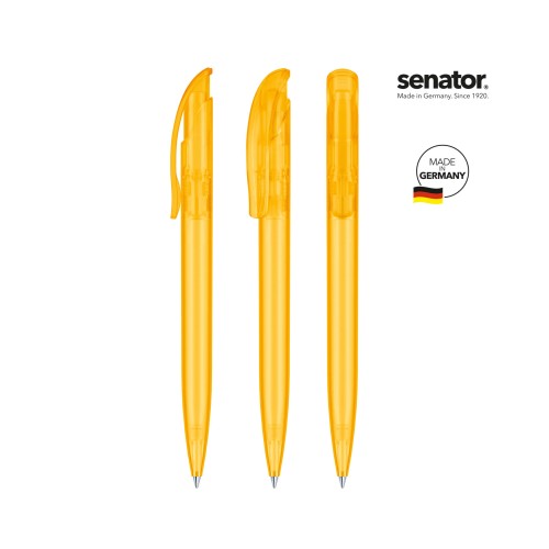 senator Challenger Frosted  Druckkugelschreiber, yellow 7408