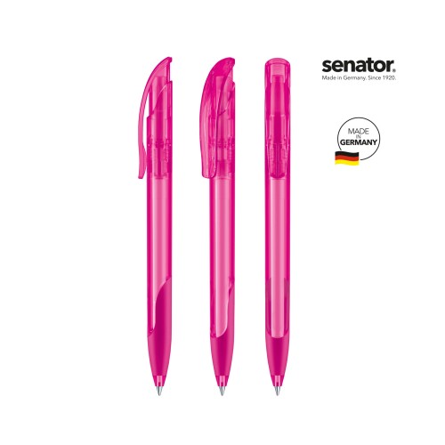 senator Challenger Clear SG Druckkugelschreiber, pink rhodamine red senator Challenger Clear SG Druckkugelschreiber, pink rhodamine red