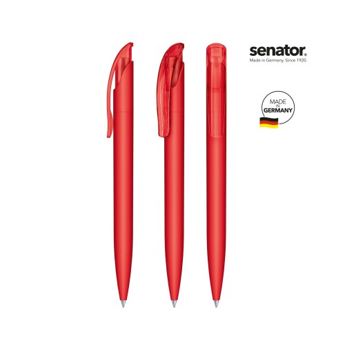 senator Challenger Soft Touch  Druckkugelschreiber, red 186