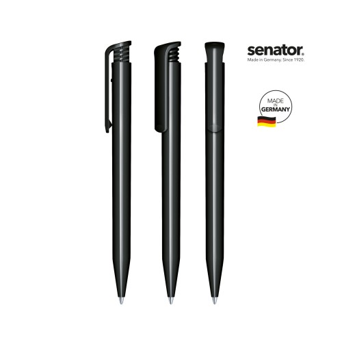 senator Super Hit Polished  Druckkugelschreiber, black