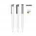 senator Super Hit Polished Basic  Druckkugelschreiber. weiß,grau grijs Cool Grey 9