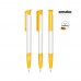 senator Super Hit Polished Basic SG  Druckkugelschreiber. white, yellow 7408