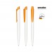 senator Dart Polished Basic  Druckkugelschreiber. white, orange 151