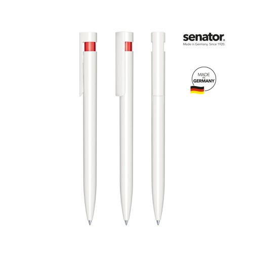 senator Liberty Polished Basic Druckkugelschreiber. white, red 186 senator Liberty Polished Basic Druckkugelschreiber. white, red 186