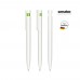 senator Liberty Polished Basic  Druckkugelschreiber. white, green 376