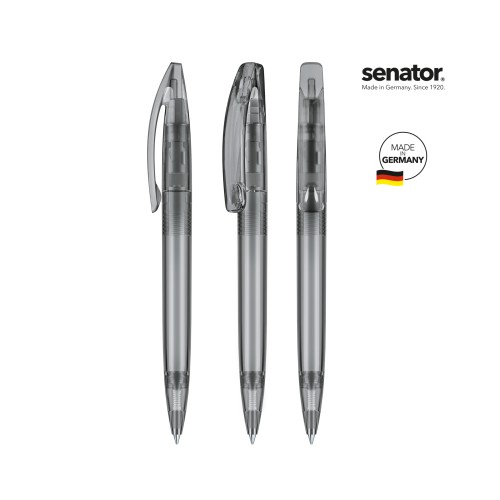 senator Bridge Clear  Drehkugelschreiber, gray Cool Gray 9