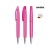 senator Bridge Polished MT  Drehkugelschreiber, pink rhodamine red