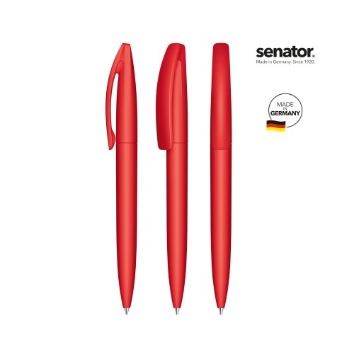 senator Bridge Soft Touch  Drehkugelschreiber, rood 186