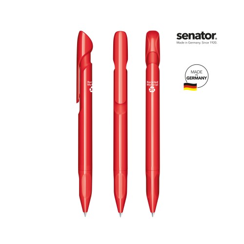 senator Evoxx Polished Recycled Druckkugelschreiber, red 186