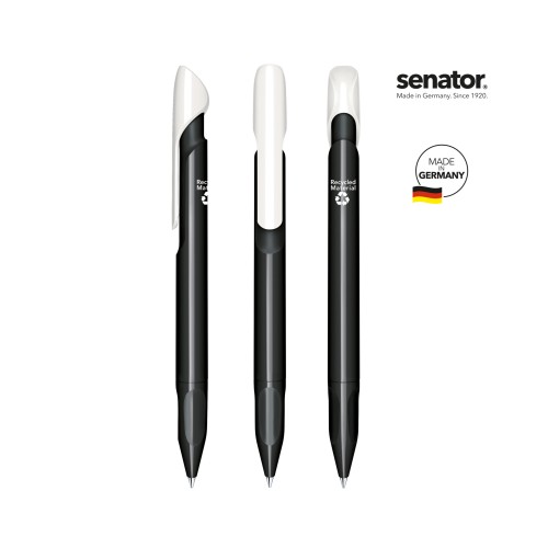 senator Evoxx Duo Polished Recycled Druckkugelschreiber, grau Warm Gray 10