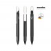 senator Evoxx Duo Polished Recycled Druckkugelschreiber, grau Warm Gray 10