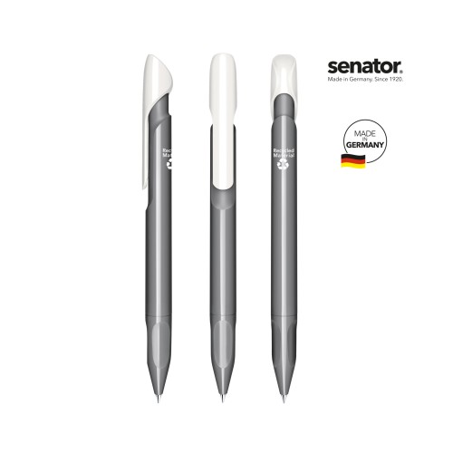 senator Evoxx Duo Polished Recycled Druckkugelschreiber, Schwarz