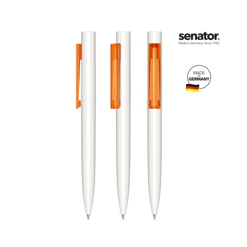 senator Headliner  Polished  Basic Drehkugelschreiber. weiß,orange 151