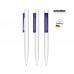 senator Headliner  Polished  Basic Drehkugelschreiber. white, purple 267