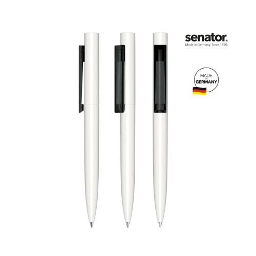 senator Headliner  Polished  Basic Drehkugelschreiber. weiß,schwarz