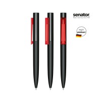 senator Headliner Soft Touch Drehkugelschreiber. schwarz,rot 186