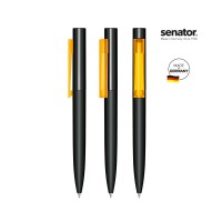 senator Headliner Soft Touch Drehkugelschreiber. schwarz,gelb 7408