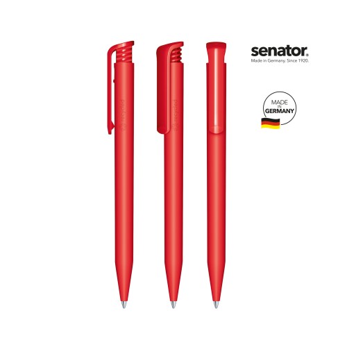 senator Super Hit Matt Recycled  Druckkugelschreiber, red 186