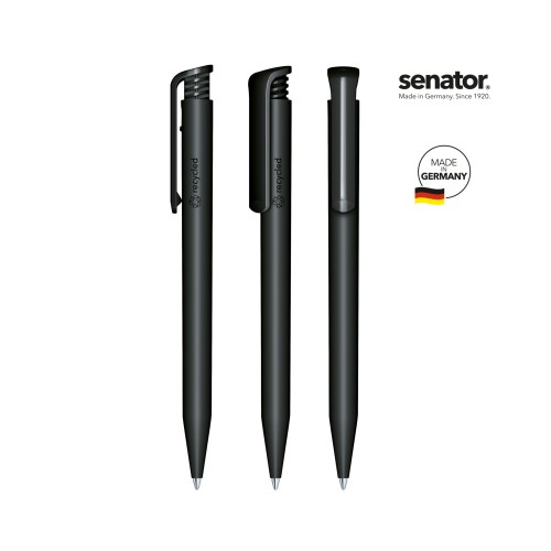 senator Super Hit Matt Recycled  Druckkugelschreiber, zwart