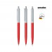 senator Point Metal  Druckkugelschreiber, rood 186