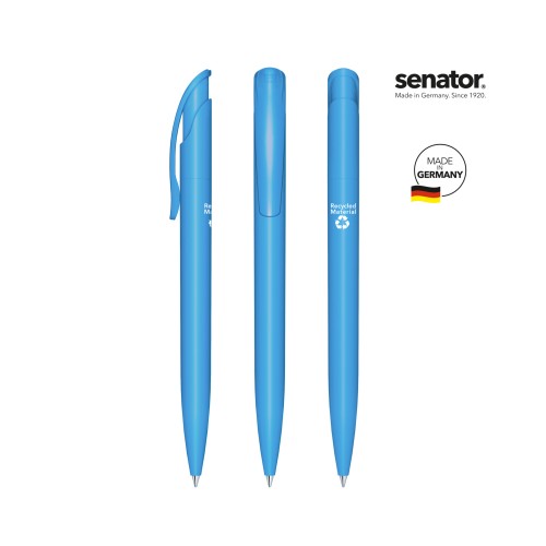 senator Challenger  Matt Recycled Druckkugelschreiber, blauw 279