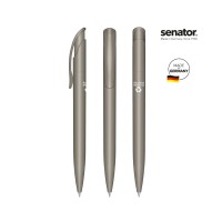 senator Challenger  Matt Recycled Druckkugelschreiber, grijs Warm Grijs 10