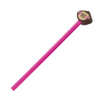 Poltoden met verschillende motieven, roze