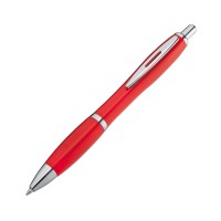 Kunststof pet met metalen clip, rood
