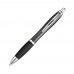 Pen met zilveren metalen clip, zwart