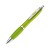 Pen met zilveren metalen clip, appelgroen