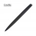 CrisMa rvs pen met draaimechanisme, zwart